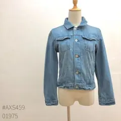 【美品】アースミュージックアンドエコロジー　デニムジャケット　M　ライトブルー
