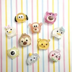 Disney ディズニー ツムツム デコパーツ ネイルパーツ 10コセット
