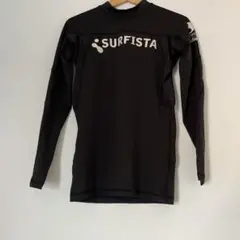 SURFISTA ブラック ロングスリーブ ラッシュガード