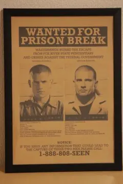 プリズン・ブレイク　Prison Break　ポスター　額付き