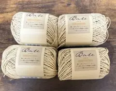 ベイル Bale ペーパーヤーン クリーム 4玉 新品 B