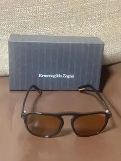 Ermenegildo Zegna ブラウン サングラス
