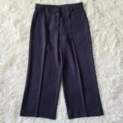 【極美品 現行】INCOTEX ワイドパンツ ストレッチ ネイビー 40