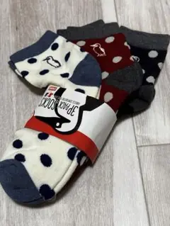 CHUMS ドット柄 3足セットソックス Mサイズ　25-27cm