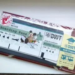ケース付き　レターセット　ディズニー　航空券　パロディ　DWT 新品　平成レトロ