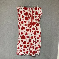 vintage 総柄　ハートパンツ　パジャマパンツ