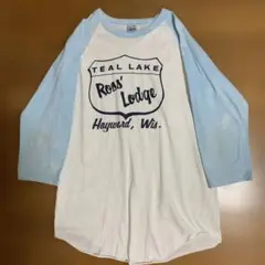 THE KNITS ラグランカットソー 七分袖 USA製 Lサイズ