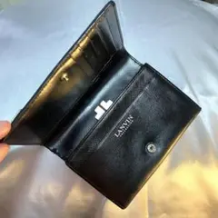 LANVIN ブラック 二つ折り財布