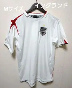 【セール中】England イングランド サッカーシャツ ホワイト白　Мサイズ