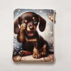 ハンドメイド　ダックス　ポーチ