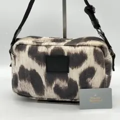 【良品】VivienneWestwood ショルダーバッグ レオパード ホワイト