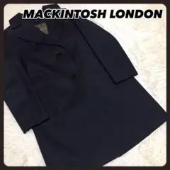 ☆状態良品☆ マッキントッシュロンドン チェスターコート 黒 ロングコート
