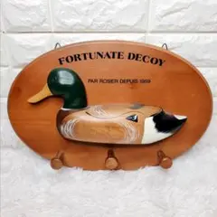 新品　ウォールミラー　手描絵付フォーチュネイト　デコイ　ROSIER Amazon.co.jp: 鴨 木製 FORTUNATE DECOY ROSIER カルガモ フォー