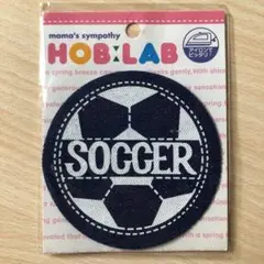 サッカーのジーンズプリント アイロンワッペン １枚 開封済み 未使用 長期保管品