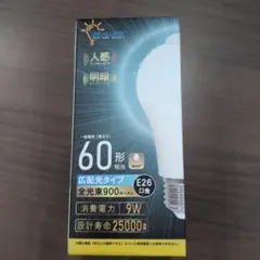 【新品】ORALUCE　LED電球 人感センサーE26 電球色