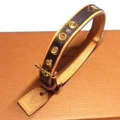 正規品 ルイヴィトン ペットリード モノグラム ロゴ金具 ペット用品 箱 リボン 愛犬や愛猫のおしゃれも叶う！】ルイヴィトン 首輪 モノグラム