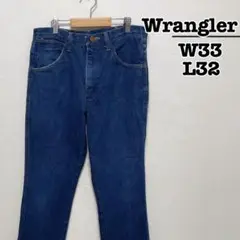 Wrangler　945NAV　デニムパンツ　ブルー　W33L32　ブーツカット