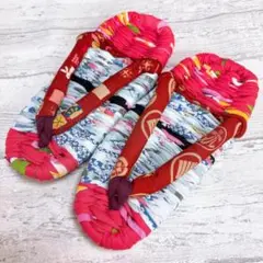 【303】かずこばぁばの布草履 23.0-24.0