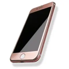 iPhone8 7 iPhoneSE3 SE2 ガラスフィルム●ピンクゴールド