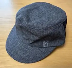 【美品】ミレー　ランドネ メッシュ ワーク キャップ　ダークグレー