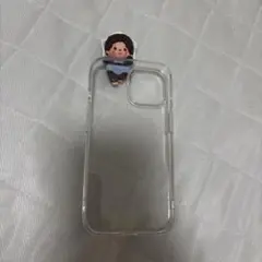 iPhone 15用クリアケース ヒッパーズモンチッチ付き