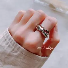 silver925 ロープクロスリング /多重クロス シルバー925リング