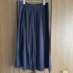 ユニクロ ガウチョパンツ ネイビー　L