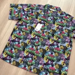 XL イカゲーム 傘をさした男｜ビッグシルエットオープンカラーシャツ