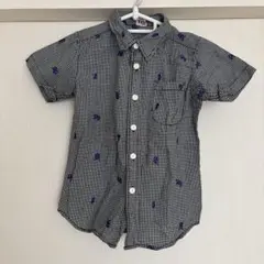 MPS 半袖シャツ 130サイズ チェック柄