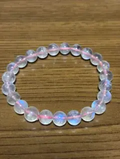 高品質大人気ピンクムーンストーンブレスレット