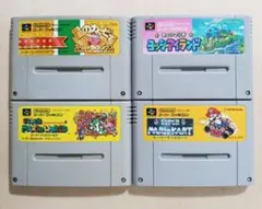 スーパーファミコン 任天堂4本セット 動作確認済み