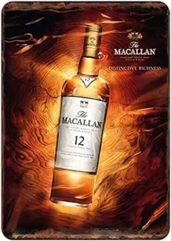 ザ・マッカラン ウィスキー 洋酒 金属飾り物　メタルサイン　インテリア雑貨