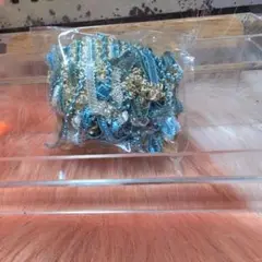 【新品未使用】ハンドメイド　クチャクチャリボンのポニーフック