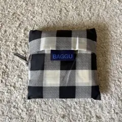 週末価格BAGGUチェックエコバッグ