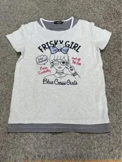 ブルークロスガールズ　Ｌ　160 半袖　重ね着風Tシャツ