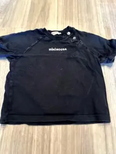 mikiHOUSE 半袖Tシャツ 黒　ミキハウス　夏　ロゴ