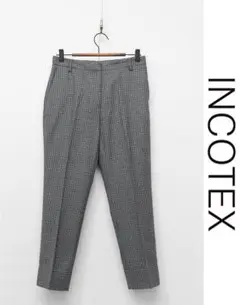 HGA-U202/美品 INCOTEX テーパードパンツ 40 グレー 春秋冬