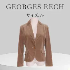 ★美品★ GEORGES RECH ジョルジュレッシュ 長袖 無地 テーラード