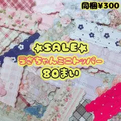 《SALE》カッティング うさちゃん ミニトッパー