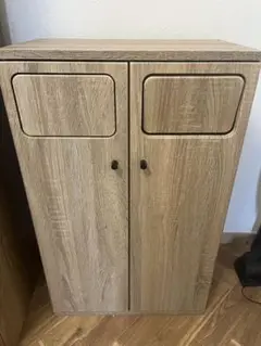 木目調 ごみ箱 45L×2 幅50cm