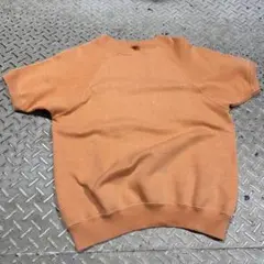 60s 70s 半袖スウェット 無地 ラグラン tシャツ