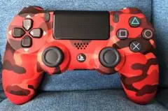 PS4 純正 コントローラー デュアルショック4《レッド・カモフラージュ・新品》