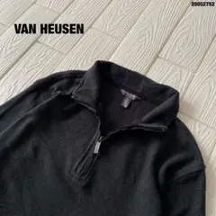 VANHEUSENヴァンヒューゼンハーフジップサーマルシャツUS古着アメカジ
