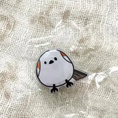 シマエナガ　ピンバッジ　匿名配送