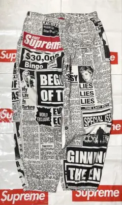 Supreme シュプリーム Newsprint Skate Pant / M