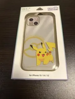 iPhone15/14/13 グルマンディーズ ピカチュウ クリア スマホケース