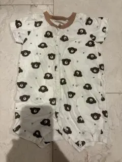 クマ柄ロンパース 70-80cm