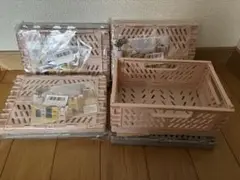 新品★折り畳みミニコンテナボックス8個セット