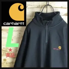 carhartt WIPカーハート ハーフジップ スウェット ワンポイント刺繍