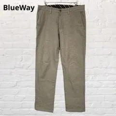 BlueWay ブルーウェイ♡スラックス ストレート カジュアル M 日本製古着